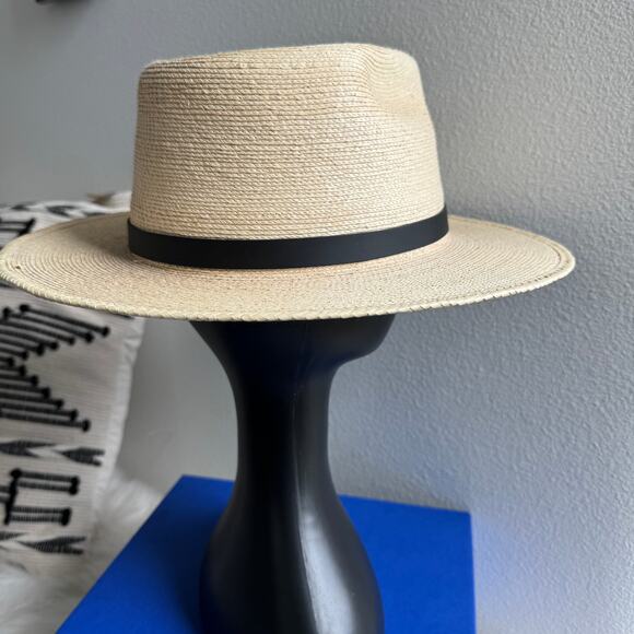 SunBody Hats 3 Inch Guatemalan Fine Palm Teardrop w 5/8 Inch Leather Band main image 5